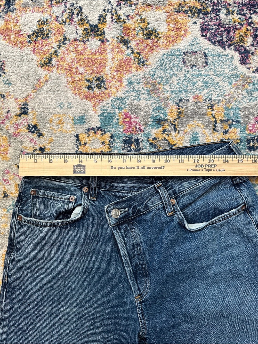 AGOLDE Criss Cross High Rise Straight Leg Denim Jeans Size 28 - Picture 8 of 10